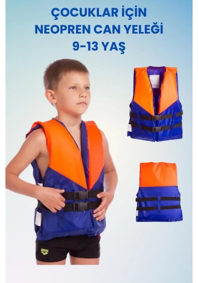 S Beden 4-8 Yaş Mavi Çocuk Can Yeleği Neopren Sünger Yüzme Yeleği Çocuklar İçin Yüzdürme Yelek,Can