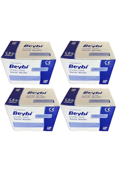 Beybi 21 G X 11/4" Steril Yeşil İğne Ucu 100 Adet 4 Kutu