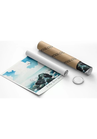 Çerçevesiz Poster Kojima Adası'nda Okyanus Dalgası