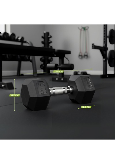 Hexa Dumbbell Pro 12,5 Kg Altıgen Dambıl Tek