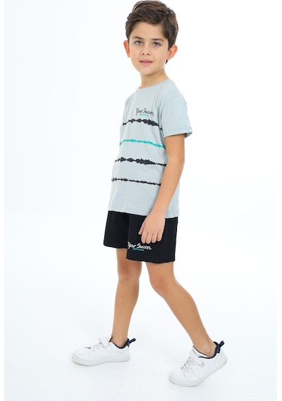 Toontoy Kids Toontoy Erkek Çocuk Baskılı Şortlu Takım Yeşil