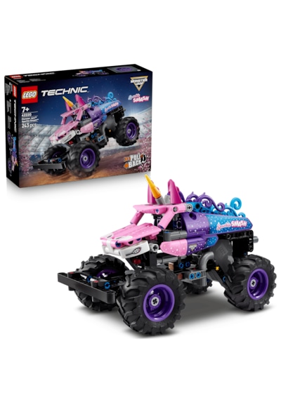 LEGO® Technic Monster Jam™ Sparkle Smash™ Çek–Bırak 42220 – 7 Yaş ve Üzeri için Orijinal Detaylar İçeren Oyuncak Yapım Seti (243P)