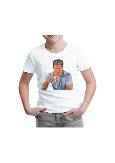 Lord Tshirt Dexter - Killer Day Beyaz Çocuk Tshirt