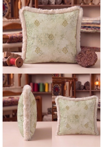 Vintage Damask Motifli Avangart Saçaklı Yastık Kılıfı - Eskitme Klasik Vizon Püsküllü Kırlent Kılıfı Kayıp Ufuk Ritüel Vintage Damask Motifli Avangart Saçaklı Yastık Kılıfı - Eskitme Klasik Vizon Püsküllü Kırlent Kılıfı Kayıp Ufuk Ritüel
