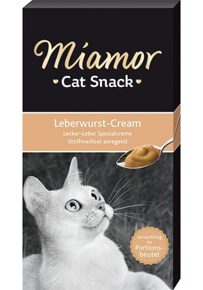 Miamor Cream Kedi Ödülü Ciğerli Tamamlayıcı Ek Besin 6 x 15 G