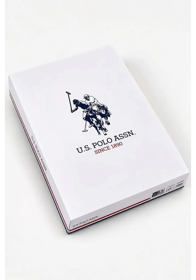 U.S. Polo Assn. Pamuk Modal Boydan Patlı Erkek Pijama Takımı Siyah