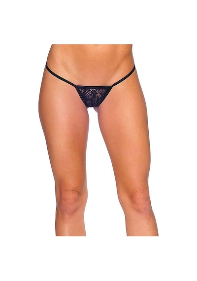Angbutik Siyah Dantelli Tanga Tm1164