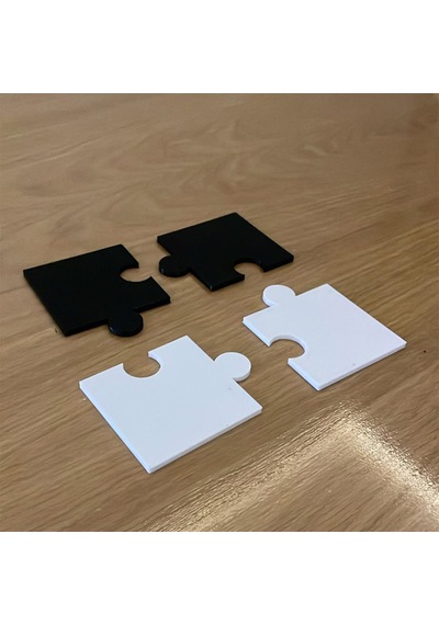 4 Parça Puzzle Bardak Altlığı