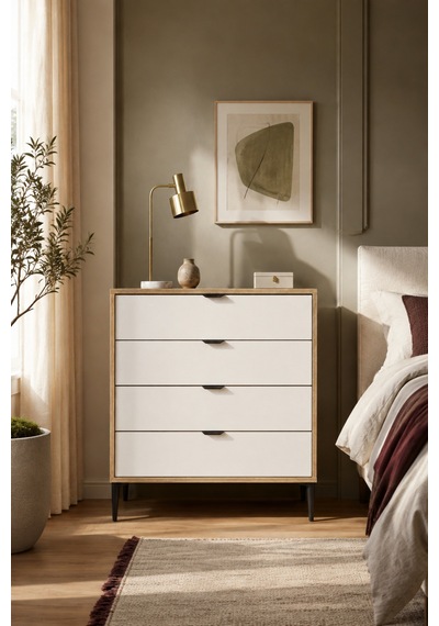 Home Liva 4 Çekmeceli Şifonyer 90x88x40 Cm Krem - 912182589 Krem Home Liva 4 Çekmeceli Şifonyer 90x88x40 Cm Krem - 912182589 Krem