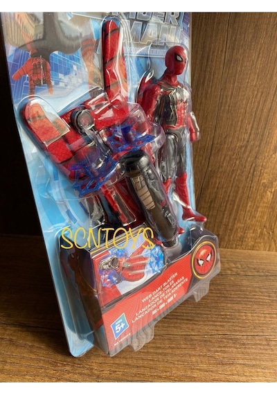 Örümcek Adam Ok Atan Ağ Fırlatan Eldiven Ve Spiderman Figür Oyuncak Set