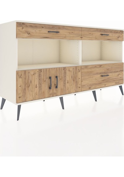 Hyperion Konsol 2 Raflı 3 Çekmeceli 2 Kapaklı 176x44x99 Aytaşı-ça Aytaşı-çam