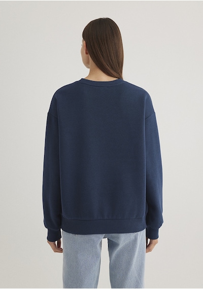 Mavi - Mavi Logo Baskılı Lacivert Sweatshirt 1611656-82454