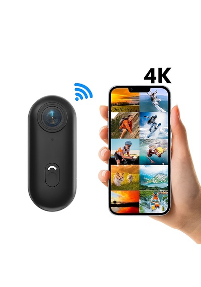 Uhd 4k Wifi Vlog Kamera 30m Su Geçirmez Geniş Açı Lens