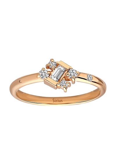 Sirius Rose Baget Pırlanta Yüzük 0842R0010