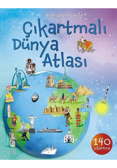 Çıkartmalı Dünya Atlası - Ülkelerin Özellikleri - Alice Pearcey -  Fiona Patchett - 1001 Çiçek