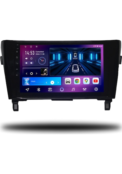 Caros Nissan Qashqai 2013-2021 Uyumlu Android Multimedya 6gb Ram 128gb Hafıza 10"