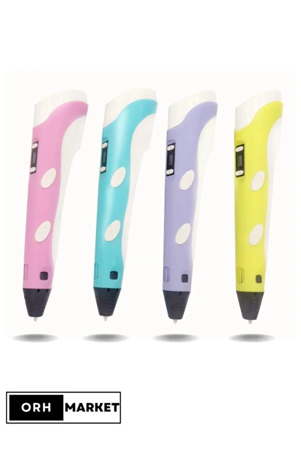 Orh Market 3d Kalem 3d Pen Usb Kablolu Üç Boyutlu Yazıcı Kalem Printer Ve Pembe Tavşan Grafik Tablet Set - Pembe