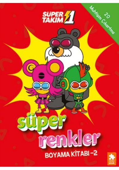 Süper 1 Takım Süper Renkler Boyama Kitabı - 2 - Ezjı-727896