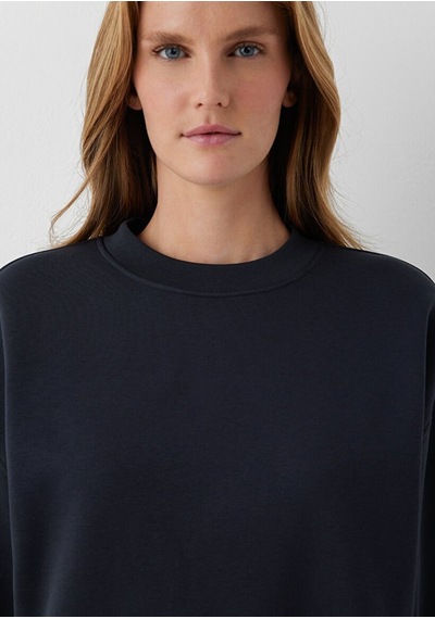 Mavi Yuvarlak Yaka Basıc Sweatshırt Kuzgun Lacivert Kadın Sweatshirt M1s10576-70499
