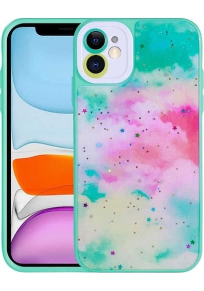 Apple Uyumlu iPhone 11 Kılıf Kamera Korumalı Sert Desenli Zore Pami Kapak NO5