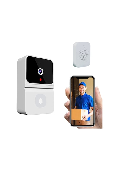 Kamera Kapı Zili Mikrofon Hoparlör Hd Gece Görüş App Kontrolü Ev