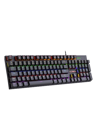 Rapidfire Red Switch Mekanik & Rainbow Rgb Aydınlatma 105 Tuşlu Mekanik Klavye - Siyah