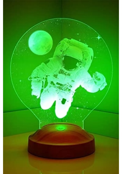 Boyutlu 3d Görünümlü Astronot Led Lamba Genel