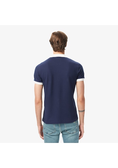 Lacoste Erkek Regular Fit Renk Bloklu Polo Lacivert
