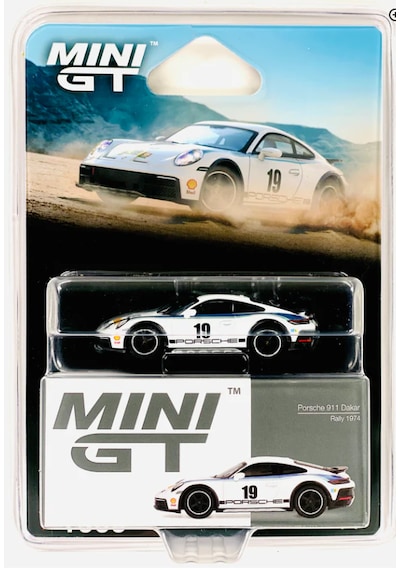 Mini Gt 1/64 Porsche 911 Dakar Rally 1974 Mgt01009 Blister Paket Beyaz