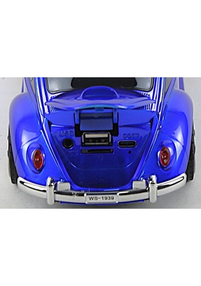 Beetle Araba Görünümlü Taşınabilir Bluetooth Hoparlör Ve Radyo Speaker Ws1939
