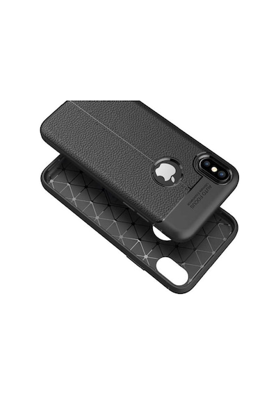 Apple Uyumlu iPhone XS Max 6.5 Kılıf Deri Tarzı Niss Silikon Case
