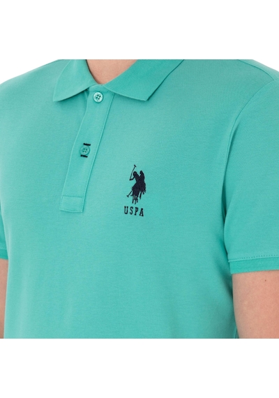 U.S. Polo Assn. Erkek Slim Fit Polo Yaka Basic Tişört Mint