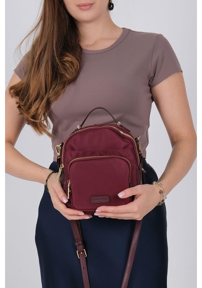 Silver Polo Sp1220 Kadın Çapraz Çanta Saten Bordo-bordo