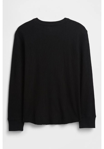 Gap V-ls Thermal Çocuk Tişört SIYAH
