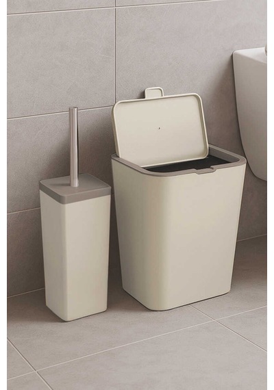 Primanova Flip 2'li Banyo Seti - Bej Bej