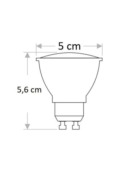 Ct-4240 5w/3000k Gu10 Led Çanak Ampul Günışığı-12adet Cata Genel