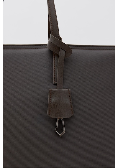 Shule Bags 15" Twill Dokulu Teknik Kumaş Laptop Çantası Acı Kahve Haki - Kahverengi