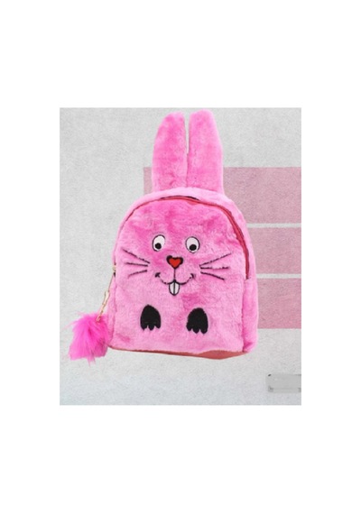 Pirinç Bebe Pelüş Tavşanlı Pembe Mini Çocuk Sırt Çantası Pembe - 653383749 Pembe