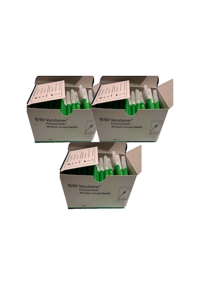 Bd Vacutainer 21g 1.5 0,8 38mm Kan Alma Iğne Ucu 100 Adet 3kutu