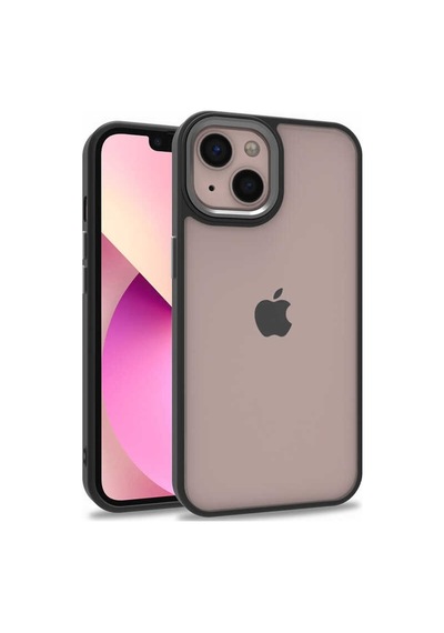 Apple Uyumlu  iPhone 13 Kılıf Zore Flora Buton,Kenar Çevresi Renkli Kılıf