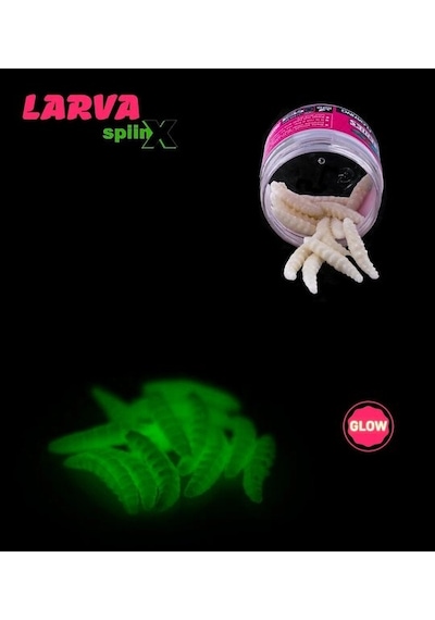 Spıınx Larva Silikon Yem 35mm 14lü Peynir Aromalı Renk: All Glow 61