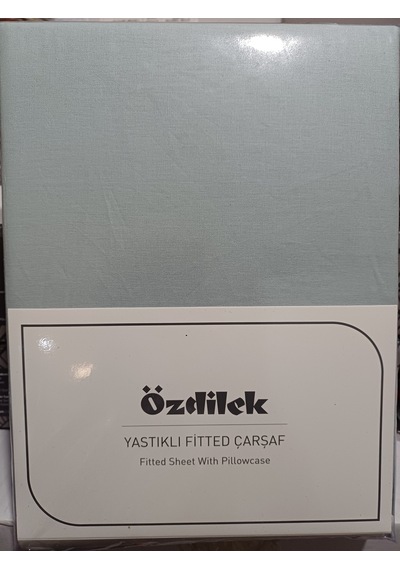 Colourist Fitted Çarşaf Nil %100 Pamuk Çift Kişilik Yastık Kılıflı Nil Yeşili