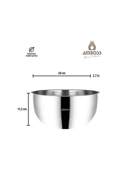 Stone Premium 2 Parça Çok Amaçlı Karıştırma Kase Seti