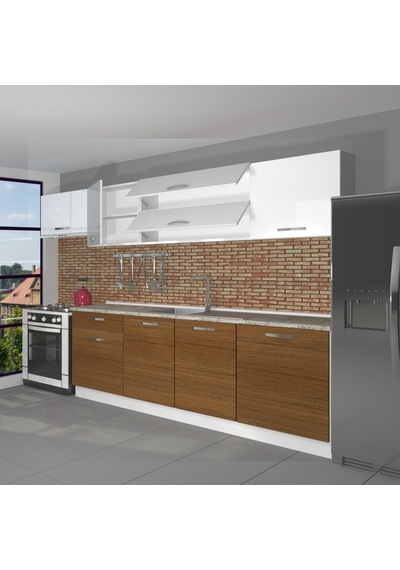 Decoraktiv Ekol 280 Mdf Hazır Mutfak Dolabı - Tezgah Dahil - Ceviz Beyaz Beyaz - Ceviz Decoraktiv Ekol 280 Mdf Hazır Mutfak Dolabı - Tezgah Dahil - Ceviz Beyaz Beyaz - Ceviz