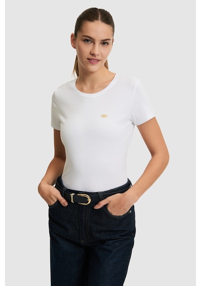 U.s. Polo Assn. Kadın Beyaz Tişört Basic 50321809-vr013