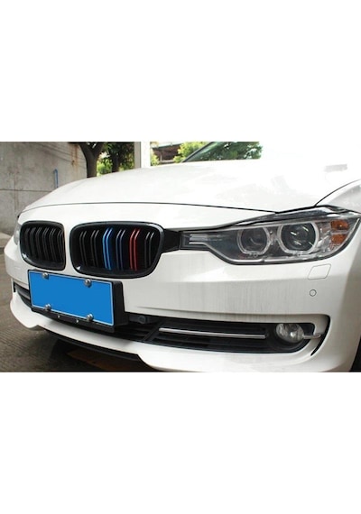 Oled Garaj Bmw 3 Serisi F30 M3 Böbrek Çift Çizgi Panjur - M Renk