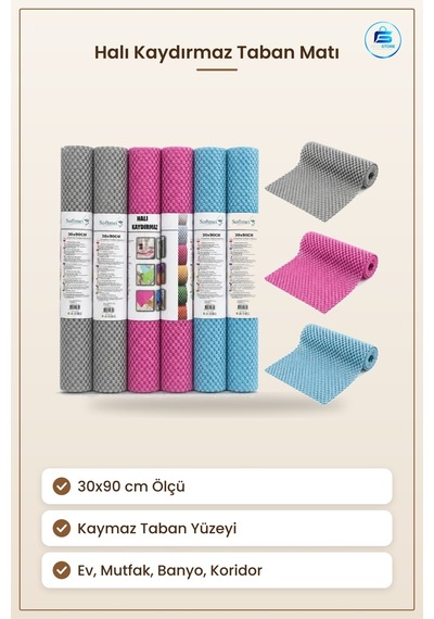 Halı Kaydırmaz 30x90 Cm Kaymaz Taban Koruyucu Mat Ev Mutfak Banyo