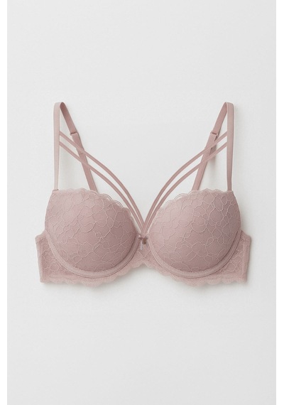 Pierre Cardin Soft Push Up Kaplı Dantelli Sütyen Takım Pudra
