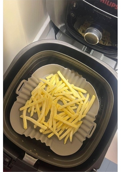 Reis Home Airfryer Silikon Pişirme Kalıbı Hava Fritözü Kalıbı Airfryer XL XXL