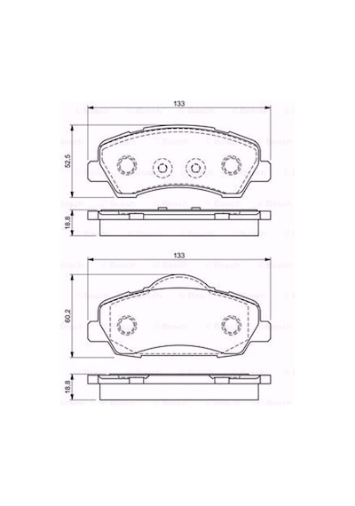 Citroen C-Elysee 1.2 Vti 72 2012-2020 Bosch Ön Fren Balatası